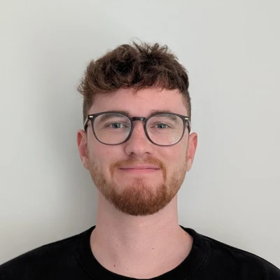 A face shot of Max Waterfall.